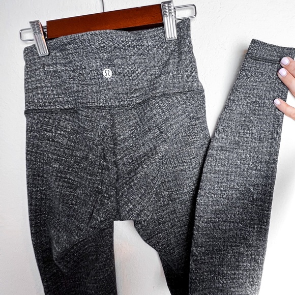 Grey/Gray Lululemon Leggings, Size 2, Thicker Material - Picture 8 of 10